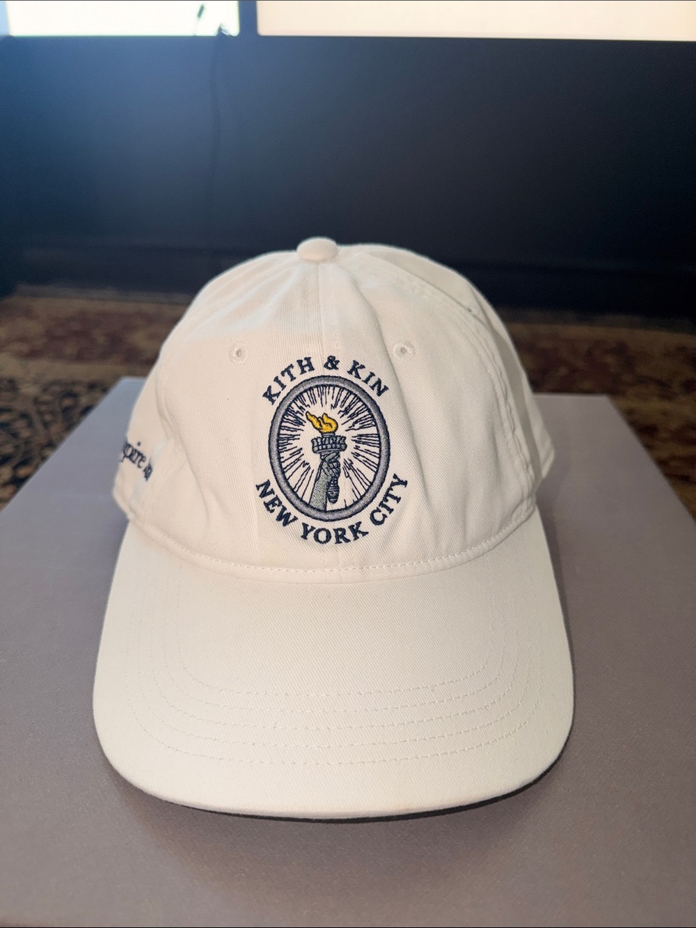 Kith White 'Kith & Kin New York City' Embroidered Baseball Cap